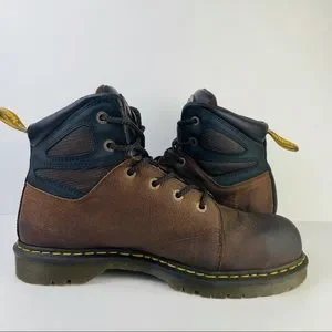 Dr. Martens Shoes Dr Doc Martens Industrial Steel Toe Brown Safety Boots Astm Dm355 Mens Size 4 Poshmark